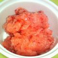 コガチャ's cooksnap of when they made 簡単☆おいしい☆本格イチゴシャーベット.