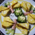 3姉妹ちゃんママ's cooksnap of when they made ❤ハート蝶々の卵焼き❤.