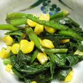 hiromoko's cooksnap of when they made ウマイ！ほうれん草とベーコンのバター炒め.