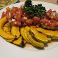 haru吉's cooksnap of when they made グリルかぼちゃ☆　トマトマリネ乗せ.