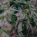 はち０２１７'s cooksnap of when they made 空心菜と豚肉の中華炒め.