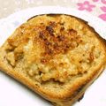 シャンプーハット's cooksnap of when they made リメイク♪豚そぼろマヨトースト♡.