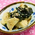 シャンプーハット's cooksnap of when they made 生姜風味でさっぱり☆里芋とわかめの和え物.