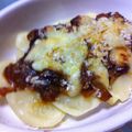 ponsyuke♪'s cooksnap of when they made ポテトとミートソースのチーズ焼き.
