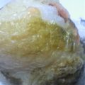 プンプン庵's cooksnap of when they made 焼き鮭入りとろろ昆布巻きおにぎり.