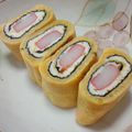 加藤律子's cooksnap of when they made ★ｶゎｨｨ♪ｶﾆｶﾏ＆ﾁｰｽﾞ卵焼き★.