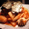 tomokoshiawase's cooksnap of when they made イカとキムチの炒め物.