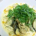 ｽﾃｨｯｺ's cooksnap of when they made なすと鶏肉の豆乳カレー風味冷製パスタ.