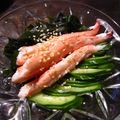 たなか家's cooksnap of when they made レモンを効かせた三杯酢で「かに酢」.