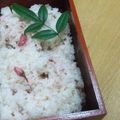 さやまめ☆'s cooksnap of when they made 春が来た！サクラサク　合格祝に桜おこわを.