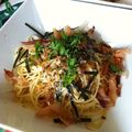 ぶーすかおくさま's cooksnap of when they made 春の訪れ♪うどの梅風味パスタ.
