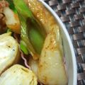 inyako's cooksnap of when they made 葱と竹輪のピリ辛炒め.