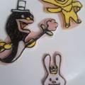 黒銀猫's cooksnap of when they made ありがとウサギ～♪（キャラ弁）.