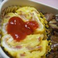 太郎と花子と私's cooksnap of when they made ベーコンとチーズの卵焼き.