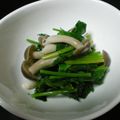 おつね's cooksnap of when they made レンジで簡単☆法蓮草としめじのおひたし☆.
