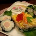 よなしこ's cooksnap of when they made 節分に！ひなまつりに！お花巻き寿司.