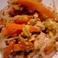 ブりゃん's cooksnap of when they made にら卵もやしdeとうふチャンプル.