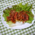 健太ママ♪'s cooksnap of when they made ご飯、おかわり！うまうまポークチャップ☆.