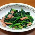 すみれちゃん☆'s cooksnap of when they made 簡単でおいしい叉焼とほうれん草炒め.