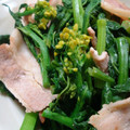 mmameco's cooksnap of when they made **菜の花と豚肉の炒め物**.
