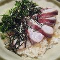 altea's cooksnap of when they made ☆フライパンで焙りヒラマサのにぎり寿司☆.