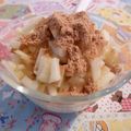 rie-tin's cooksnap of when they made ＊きなこりんごヨーグルト＊.