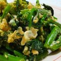 mmameco's cooksnap of when they made 簡単、菜の花の卵とじ（葉物野菜で対応可）.