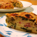 mmameco's cooksnap of when they made 菜の花と豆のケークサレ　～炊飯器で～.