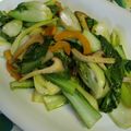 miffy77's cooksnap of when they made チンゲン菜とエリンギのペペロンチーノ風.