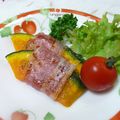 よっしー食堂's cooksnap of when they made かぼちゃのベーコン巻（お弁当おかず）.