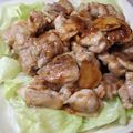 ちーはる's cooksnap of when they made チキン★ガーリックバター醤油丼.