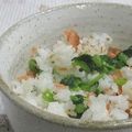 umemodoki's cooksnap of when they made 大根葉と鮭フレークの菜飯.