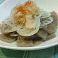 ゆきにゃん太's cooksnap of when they made 蓮根とコンニャクをおろしポン酢で☆.*.