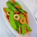 orange_peko's cooksnap of when they made さやえんどうとちくわのバター醤油炒め.