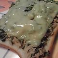 時花菜's cooksnap of when they made ツナと春菊のチーズトースト☆.