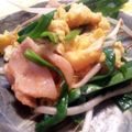 らびゅらびゅ♪'s cooksnap of when they made ニラ玉もやし炒め.