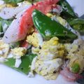 プンプン庵's cooksnap of when they made スナップえんどうとカニカマのさっぱりマヨ.