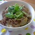 ゆうとみぃ's cooksnap of when they made 小腹に牛丼☆.