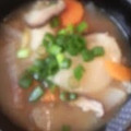 Raiｒeo's cooksnap of when they made 米がなくても！つるもちっ★豚汁風すいとん.