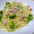 satokohime's cooksnap of when they made ブロッコリーとベーコンのあっさりパスタ♡.
