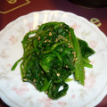 mira0102's cooksnap of when they made ほうれん草のごま和え.