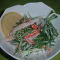 Jock's cooksnap of when they made 水菜✿カニカマ✿しらすの柚子マヨサラダ.