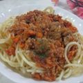 miyuki12's cooksnap of when they made 母の味☆にんじんたっぷりミートスパ♪.