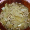 あきちゃん０１２３'s cooksnap of when they made 大根の豚そぼろ煮.