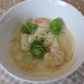 くまのブーフ's cooksnap of when they made 豆乳で♪そら豆とえびのミルク煮.