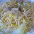 olive11's cooksnap of when they made 春キャベツとベーコンのペペロン風スパ☆.