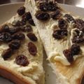 m;cream's cooksnap of when they made レーズンチーズトースト.