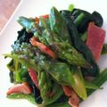 cicamama's cooksnap of when they made ほうれん草とアスパラとベーコンのサラダ.
