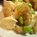 ぱみ's cooksnap of when they made ✿揚げ玉de豆腐煮✿.
