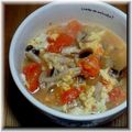 ｧｫｨ's cooksnap of when they made トマトとホワイトぶなしめじのスープ.